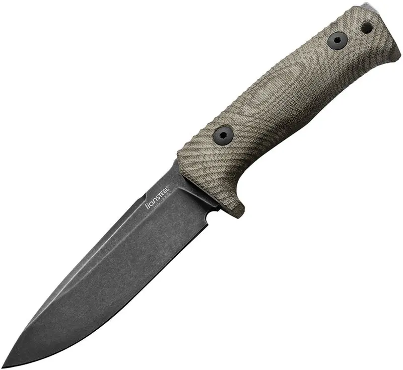 Lionsteel T5 Fixed Blade – Black Coated Tactical Knife With Cvg Steel (T5B Cvg) 1
