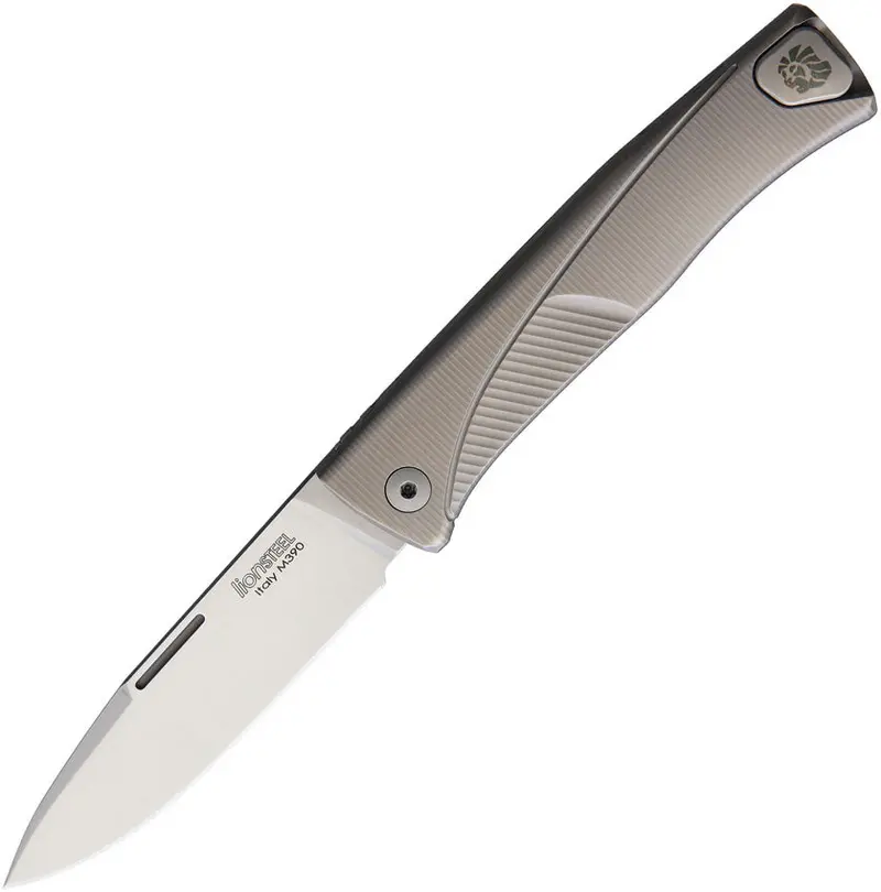 Lionsteel Thrill Slip Joint Knife – Gray Titanium Handle, Premium Edc Folding Blade (Tl Gy) 1