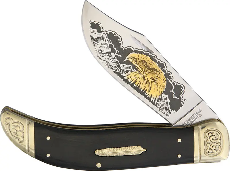 Marbles Eagle-Themed Clasp Pocket Knife – 2104Gpw-Eag 1