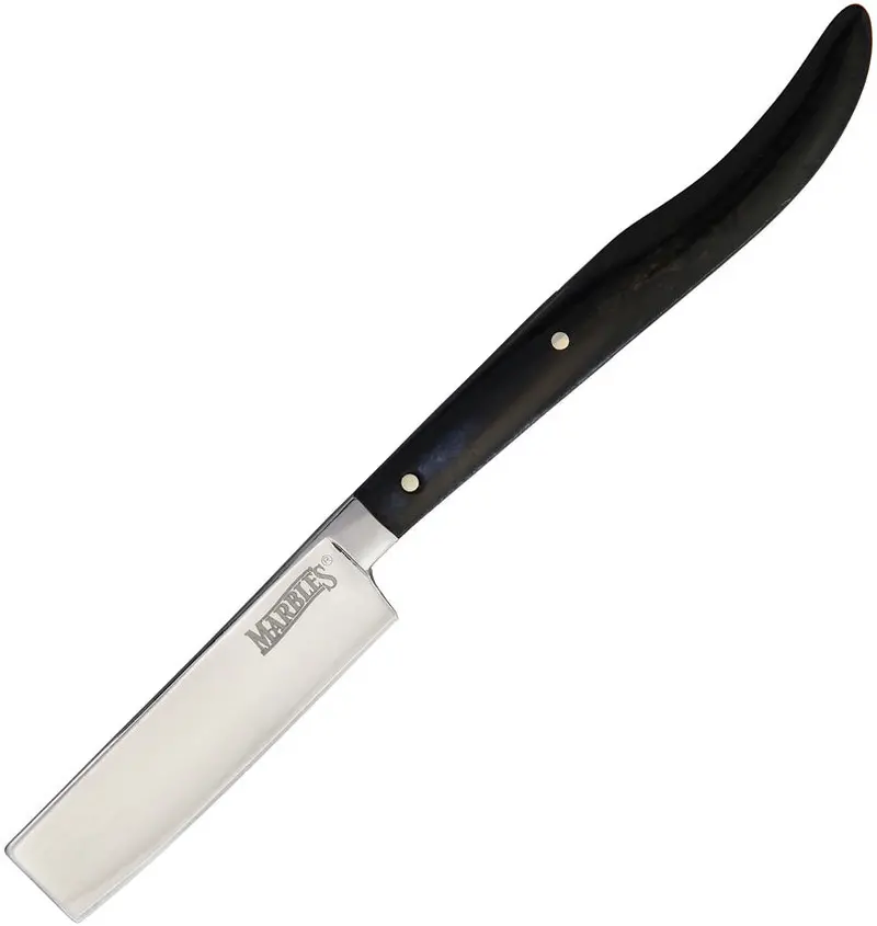 Marbles Fixed-Blade Razor With Black Bone Handle – Mr467 1