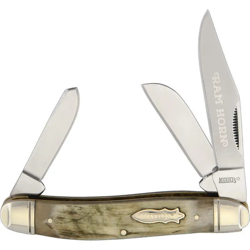 Marbles Kb309 Rams Horn Stockman Pocket Knife 1