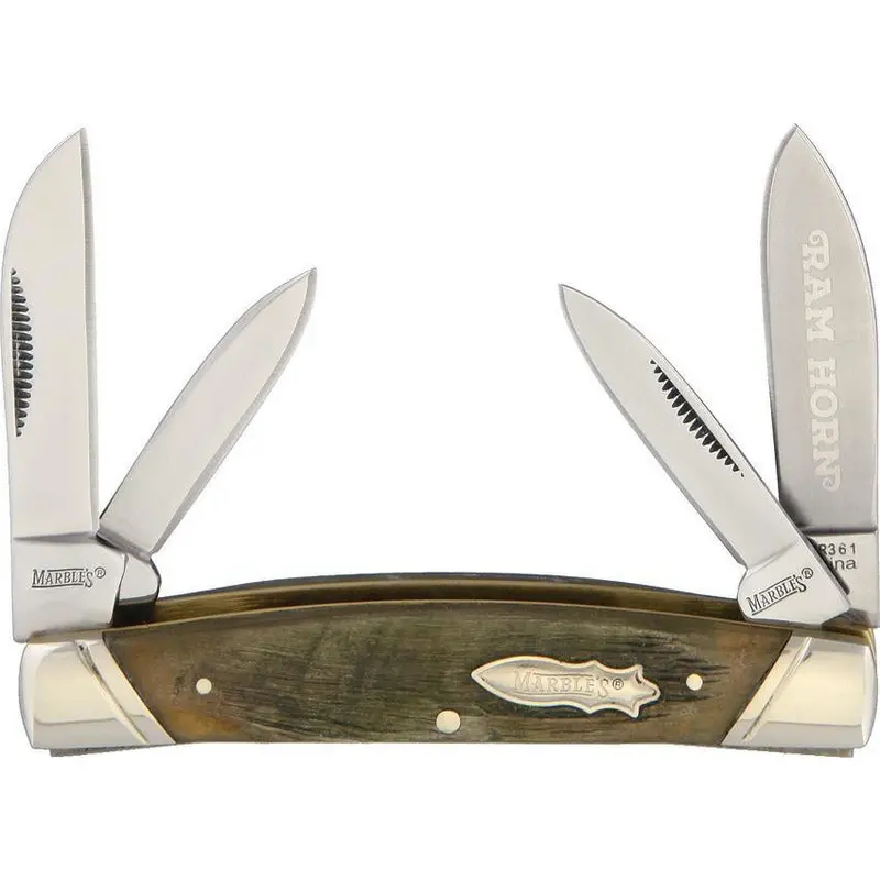 Marbles Kb403 Rams Horn 4-Blade Congress Pocket Knife 1