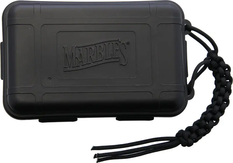 Marbles Plastic Survival Box – Sturdy Black Utility Container For Outdoor Kits 1