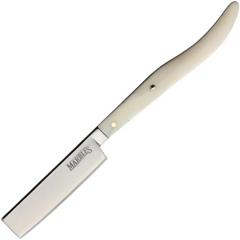 Marbles Straight Razor With White Bone Handle – Mr466 1