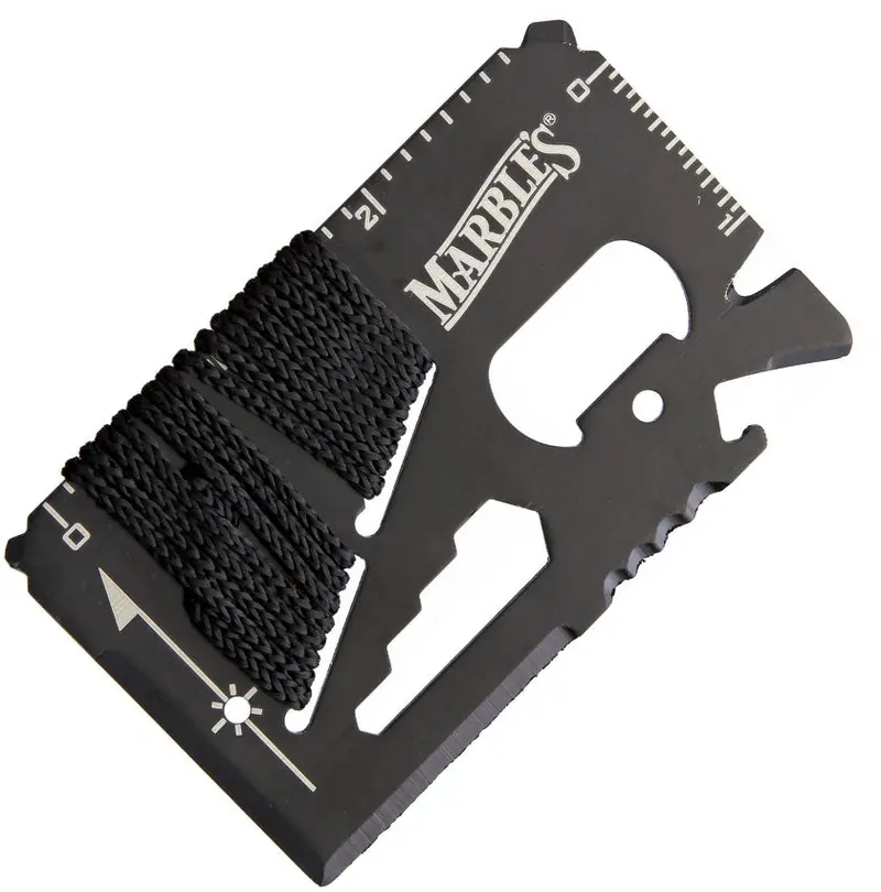 Marbles Survival Card – Compact Multi-Tool With Essential Emergency Functions 1