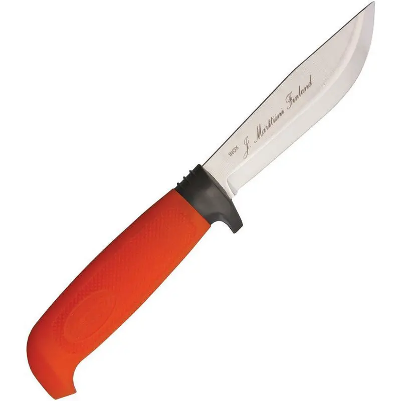 Marttiini 186024 Skinner Knife With Vibrant Orange Handle 1