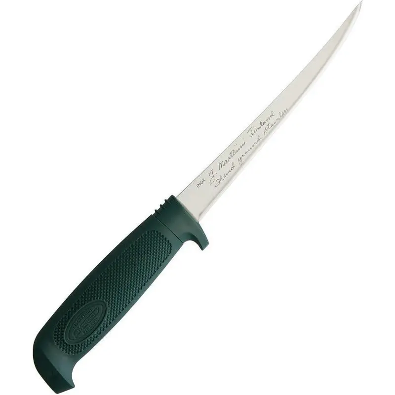 Marttiini Basic Fillet Knife – Green Handle, 6.5-Inch Blade (827010) 1