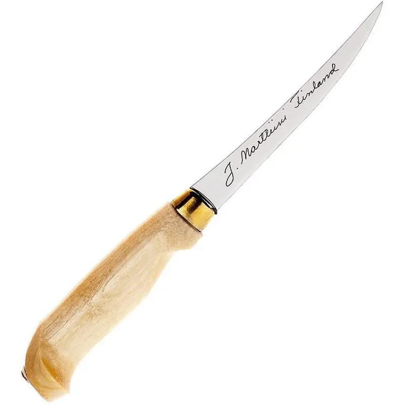 Marttiini Classic Fillet Knife – Traditional Style, Red Handle (610010) 1