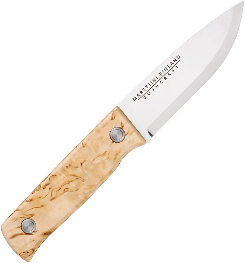 Marttiini Tundra Bushcraft Knife – Natural Wood Handle, 352010C 1