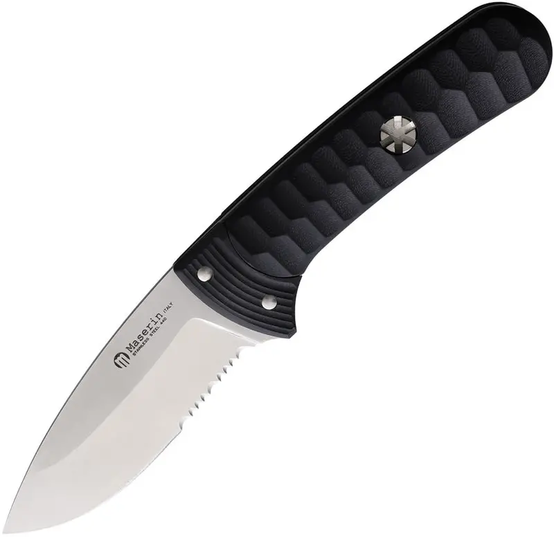 Maserin Sax Traditional Fixed Blade Knife – Stainless Steel, Full Tang (Model 975) 1