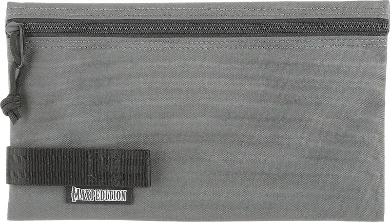 Maxpedition Slate Gray Two-Fold Pouch – Slim 6X10 Modular Organizer 1