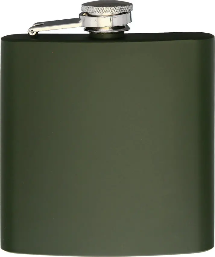 Mil-Tec Olive Drab Flask — 6Oz Portable Design 14521001-006 1
