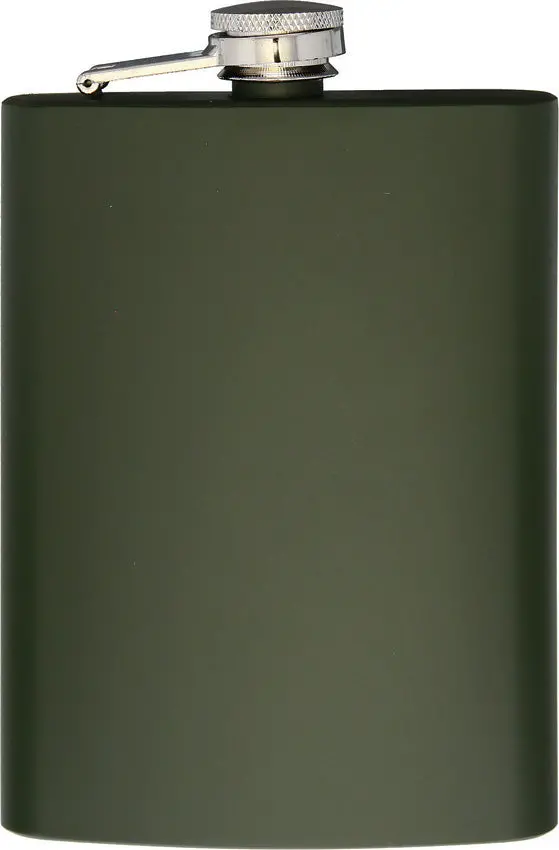 Mil-Tec Olive Drab Flask — 8Oz Vacuum-Sealed 14521001-008 1