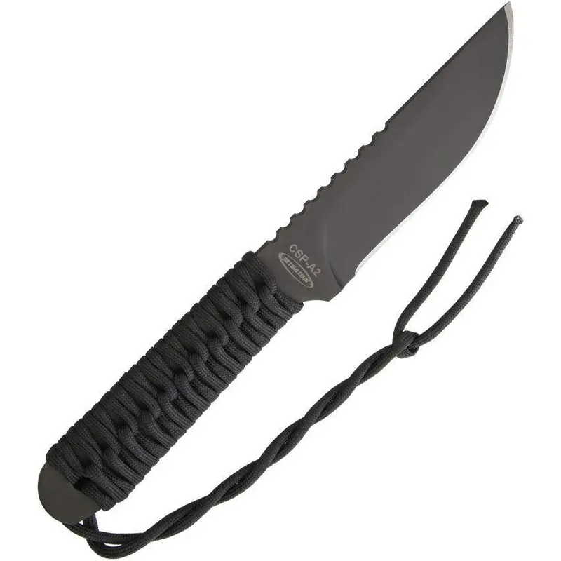 Mission Csp10A25Pocbk A2 Tactical Fixed Blade – Black Cord-Wrapped Handle 1