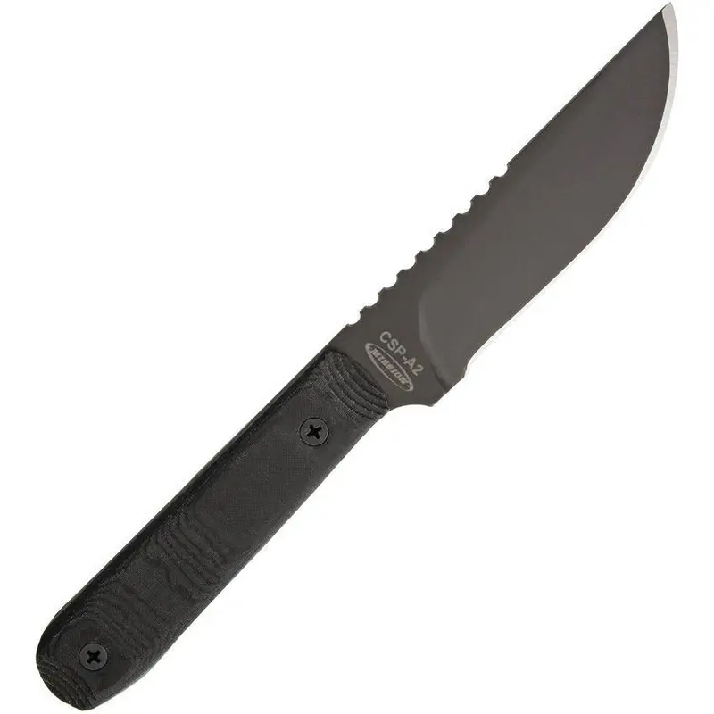 Mission Csp10A25Pogbl A2 Tactical Fixed Blade – Black G-10 Handle 1