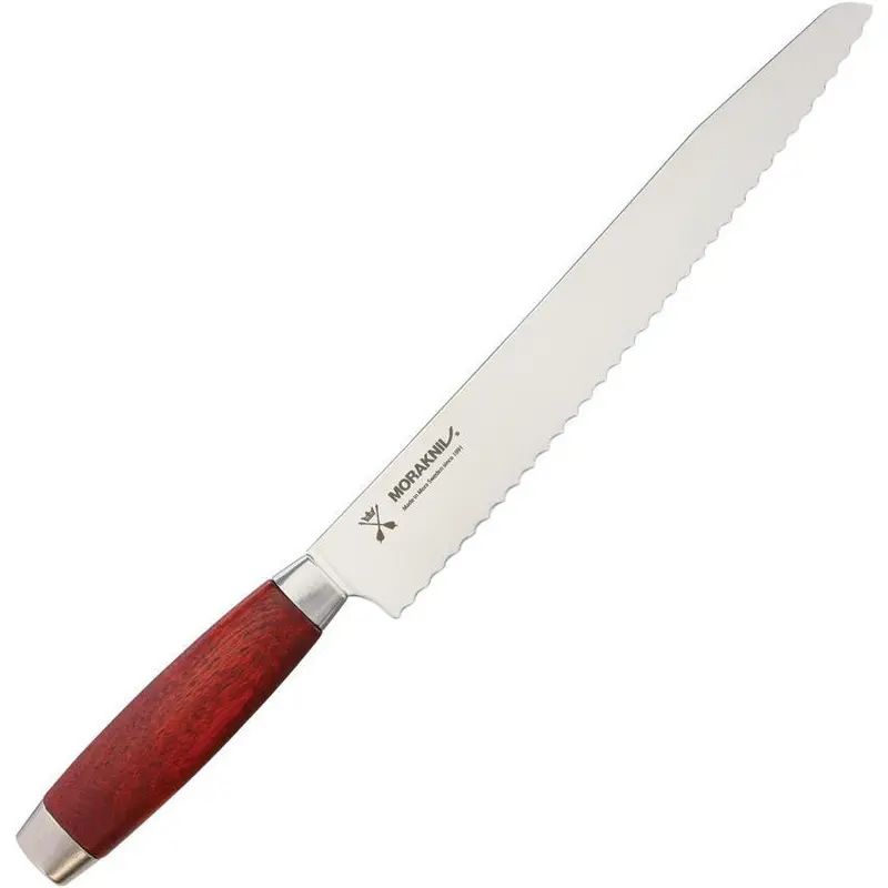 Mora Classic 1891 Bread Knife – Red Handle Stainless Steel Blade M-12310 1
