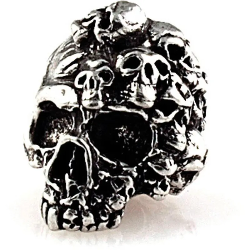 Mp Mind Skull Bead – Schmuckatelli Symbolic Pewter Pendant 1