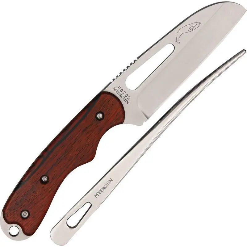 Myerchin Gen 2 Pro Wood Fillet Knife – Full-Tang Stainless Blade With Wood Grip (W100) 1