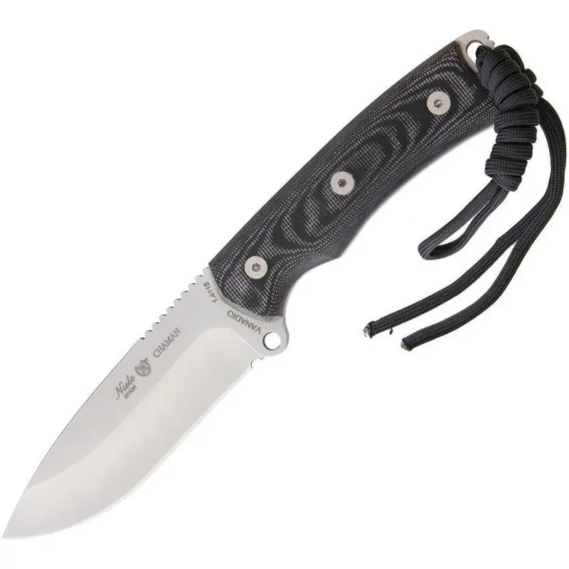 Nieto Chaman Basic Fixed Blade – Black Micarta Handle (140-M) 1