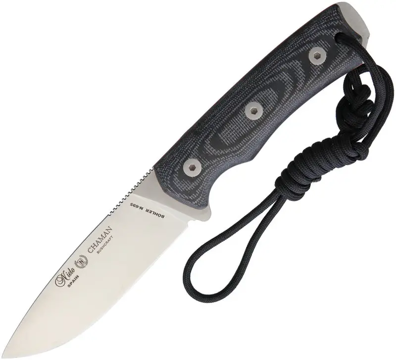 Nieto Chaman Bushcraft Knife With Black Micarta Handle – 139-M 1
