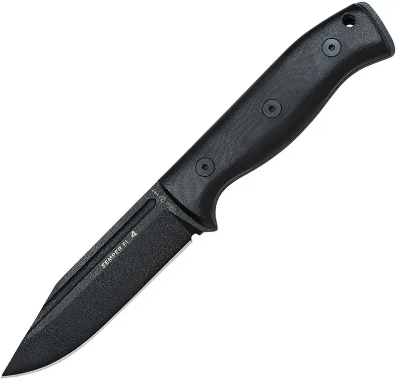 Nieto Semper Fi 4 Full-Tang Fixed Blade – Black Finish (131-N) 1