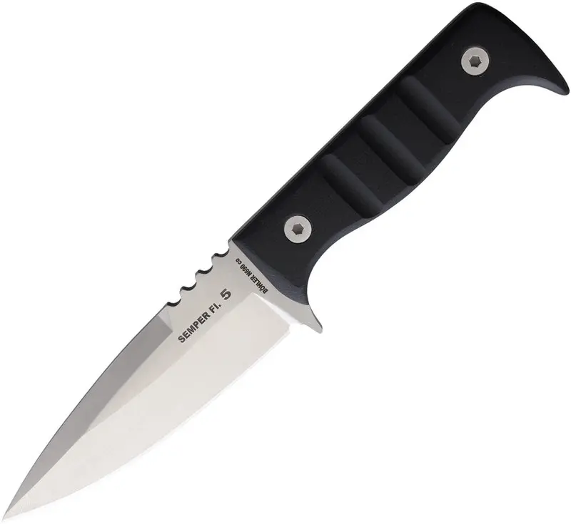 Nieto Semper Fi 5-Inch Fixed-Blade Tactical Knife – Full-Tang Carbon Steel 1
