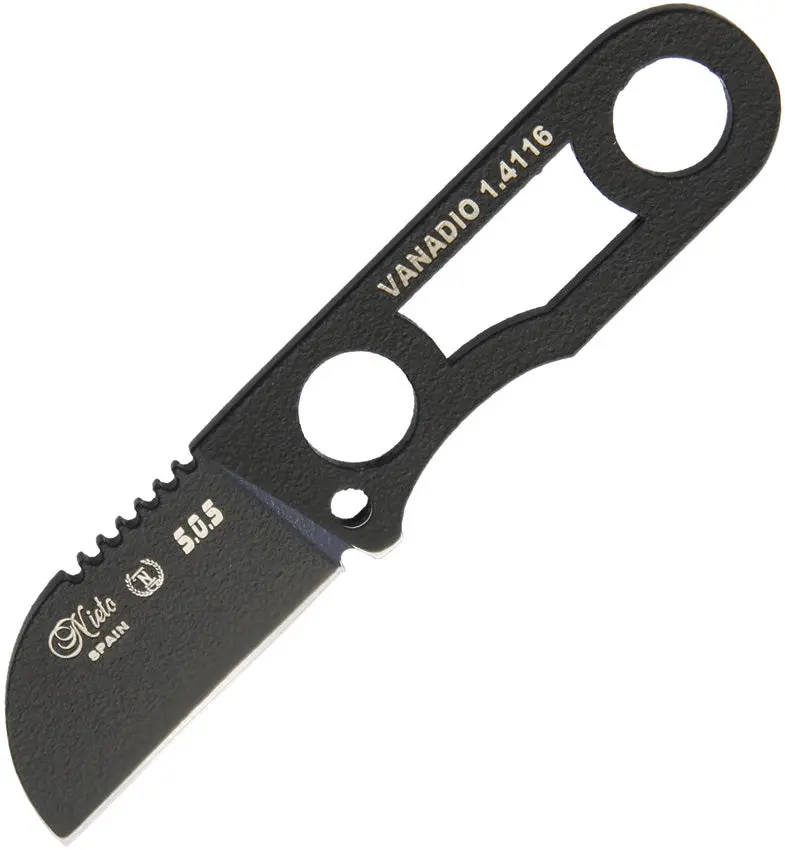 Nieto Sos Rescue Fixed-Blade Knife – Black (R-12N) 1