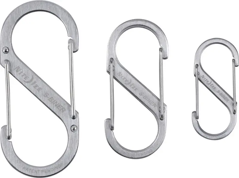 Nite Ize S-Biner Triple Pack – Stainless Steel Dual-Clip Organizer (Model Sb234-03-11) 1