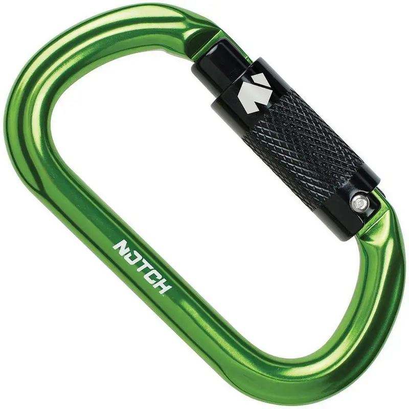 Notch Oval Carabiner – Green Anodized Climbing Hook 36677 1