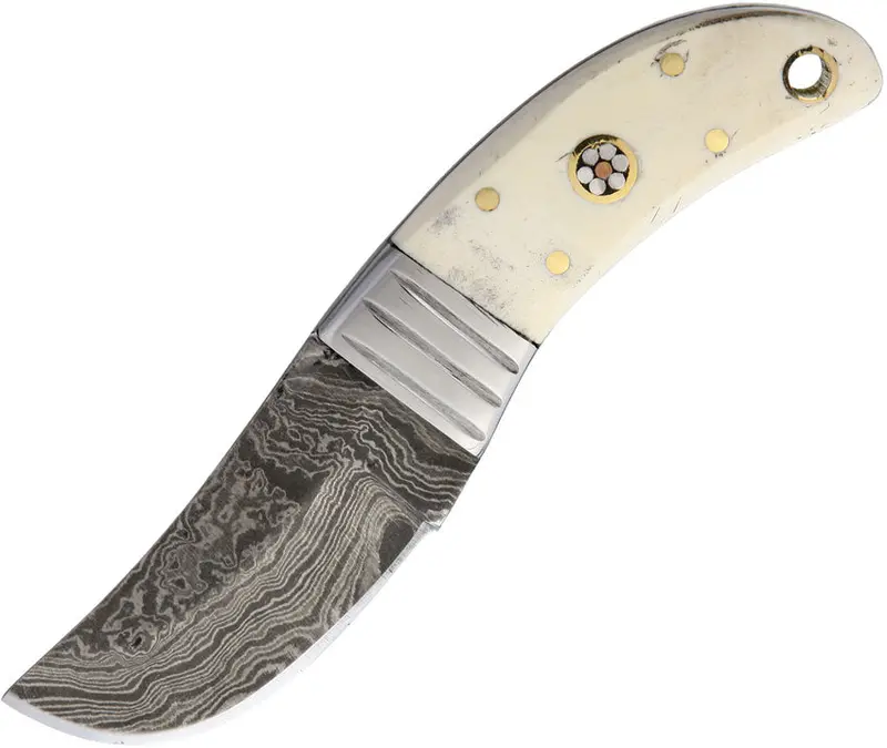 Old Forge Stubby Skinner – Damascus Steel Field Dressing Knife (Model Of037) 1