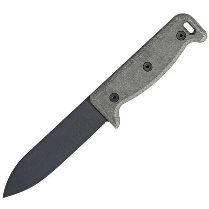 Ontario Black Bird Fixed-Blade Knife – Sk-5 Steel, Matte Black Finish (Model 7500Pc) 1