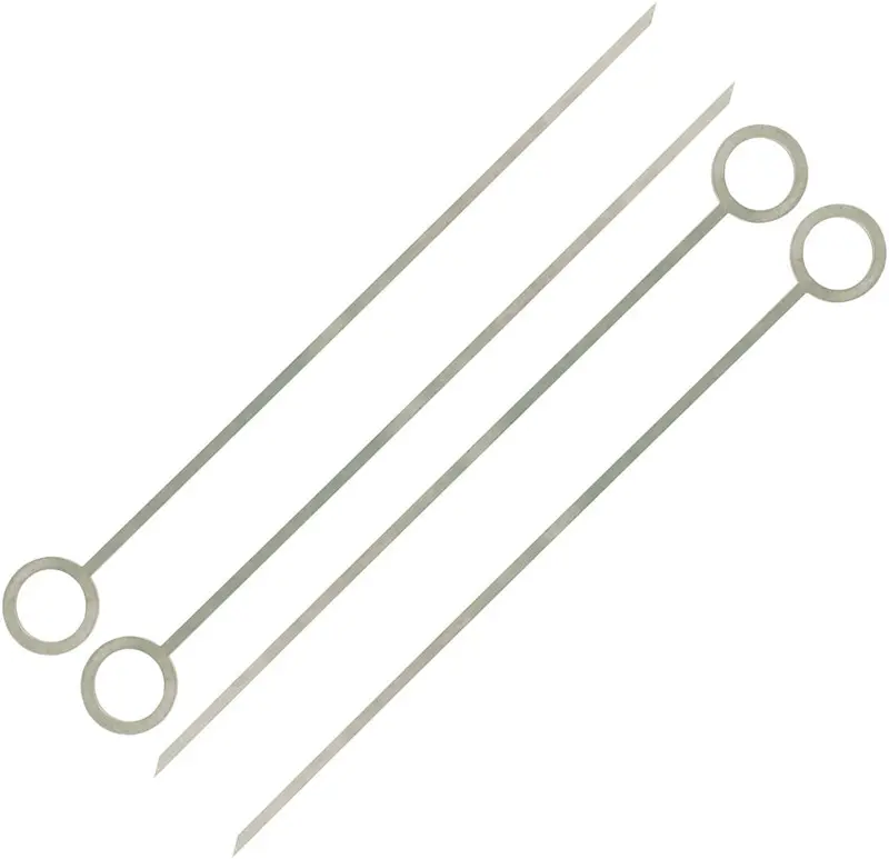 Ontario Camp Plus Stainless Steel Skewer Set (4-Pack) 0425Tc 1