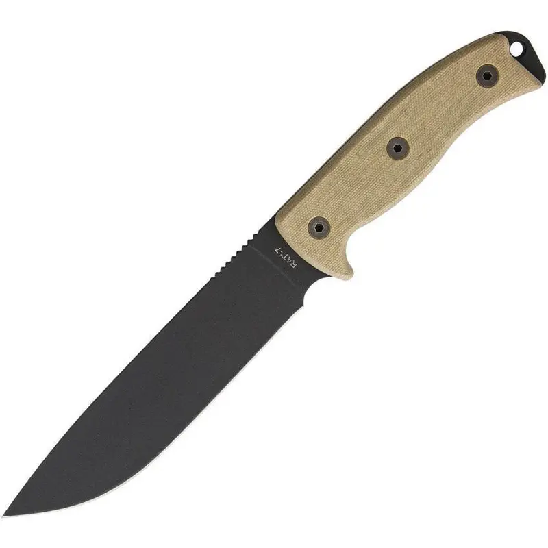 Ontario Rat-7 Fixed-Blade Knife – Od Green Finish, Full-Tang Build With Secure Sheath 1