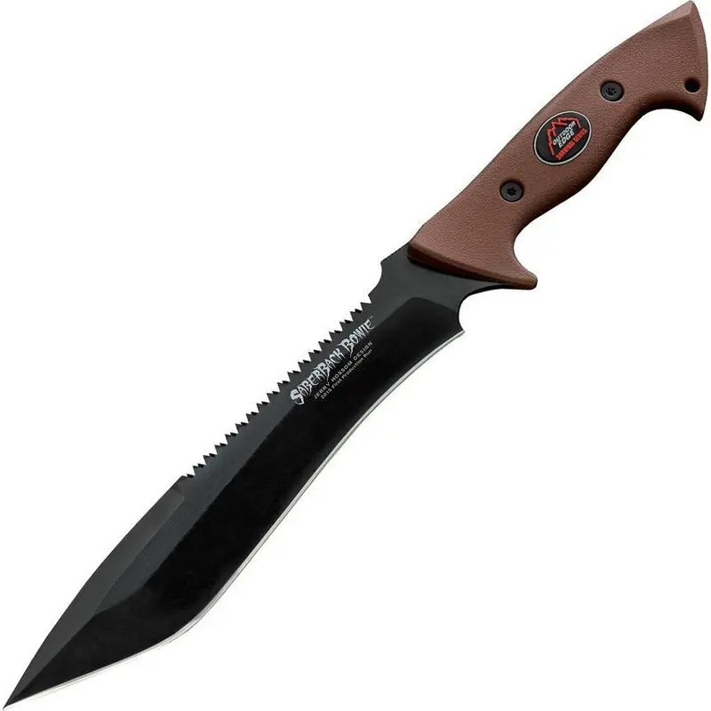 Outdoor Edge Saberback Bowie Knife – Full-Tang Hunting Blade, Model Sbb-20C 1