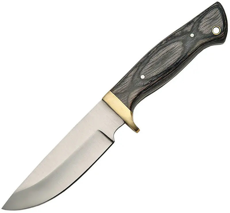 Pakkawood Hunter Knife From Pakistan – Black Handle (Model 203361-Bk) 1