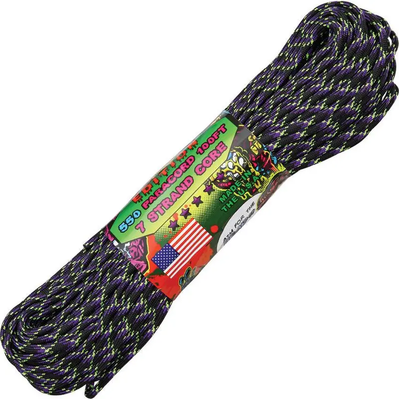 Paracord Rope – Zombie-Themed Camo Parachute Cord (100 Ft) 1
