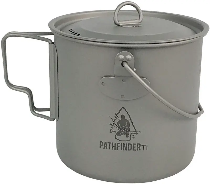 Pathfinder Titanium Bush Pot – 1100Ml Lightweight Cookware (Tibp1100) 1