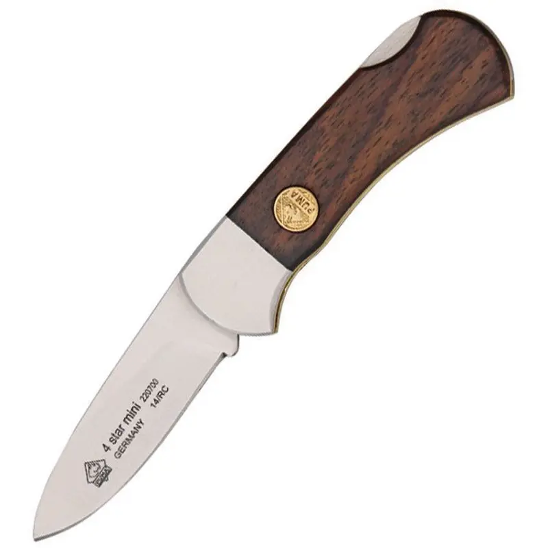 Puma Four Star Mini Lockback With Wooden Scales (Model 220700) 1