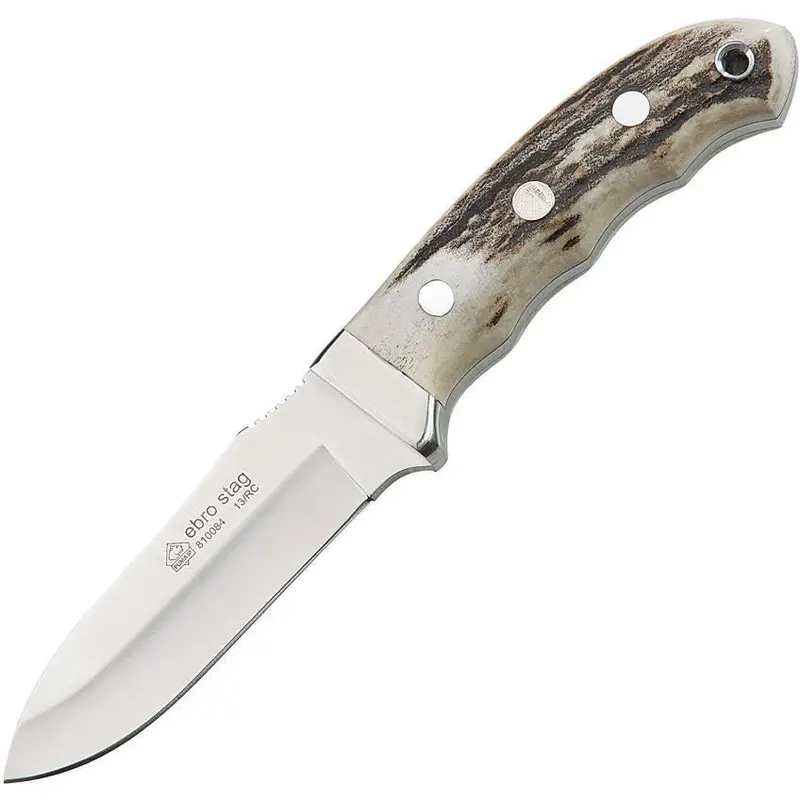 Puma Ip Ebro Pocket Knife Featuring Stag Antler Scales 810084 1
