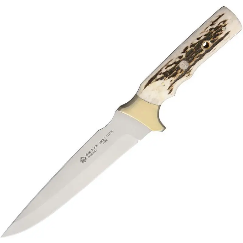 Puma Ip Steel Hunter Fixed Blade Knife With Stag Antler Handle 811270 1