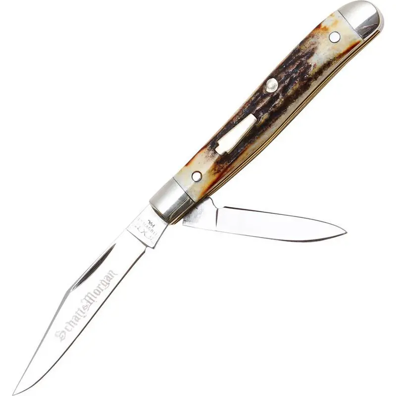 Queen Schatt & Morgan Peanut Knife – Vintage-Style Mini Slip-Joint Blade 1