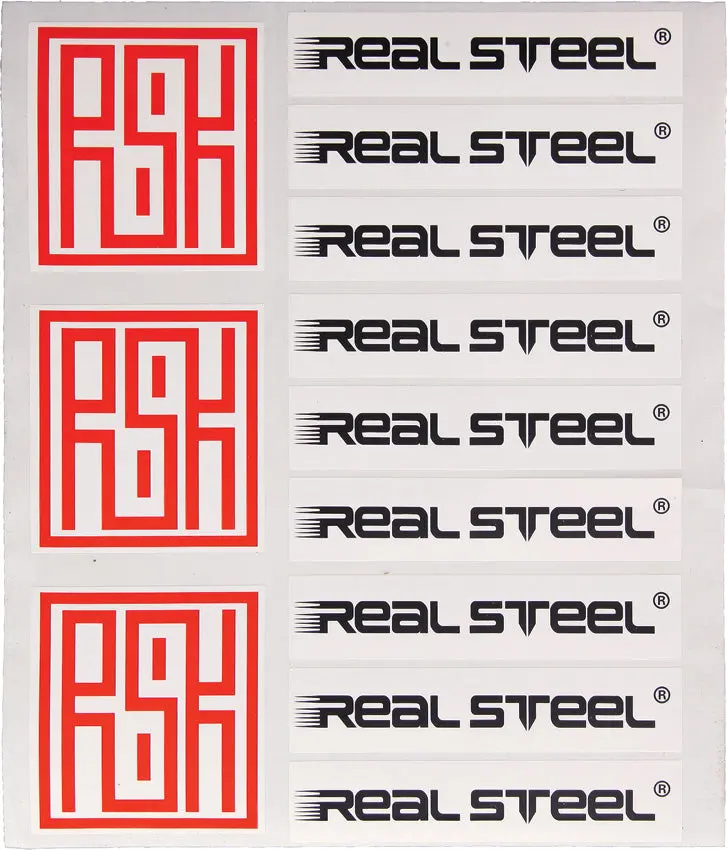Real Steel Collectible Sticker Sheet – Durable Vinyl Decals For Gear And Accessories 1