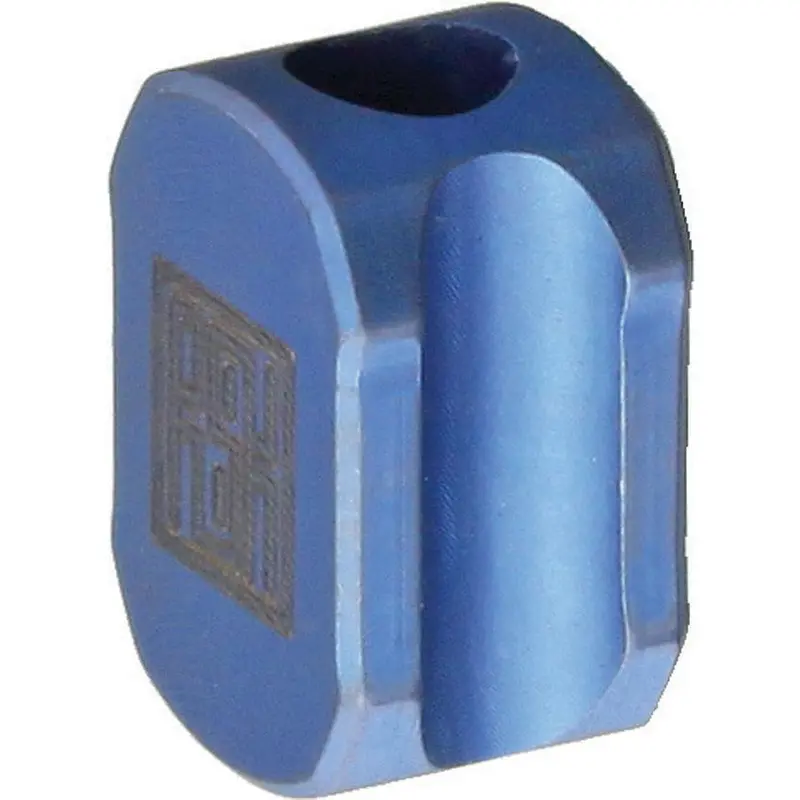 Real Steel Titanium Hexagon Lanyard Bead – Faceted Tactical Accent 1