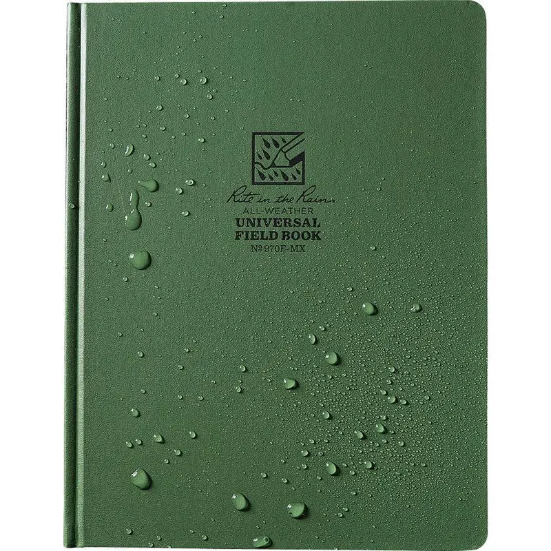 Rite In The Rain Field Bound Notebook – Green Cover, Maxi Size 970F-Mx 1