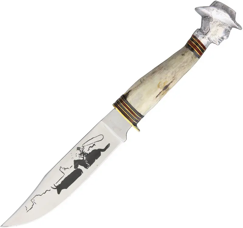 Rough Ryder Cowboy-Themed Fixed Blade Knife (Model Rr1630) 1