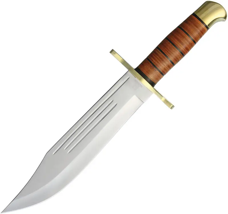 Rough Ryder Czc01 Stacked Leather Bowie Knife 1