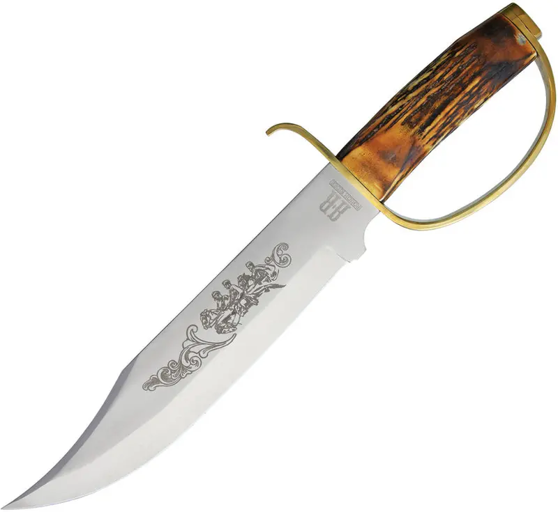 Rough Ryder Rr1943 D-Guard Bowie Knife With Sturdy Blade 1