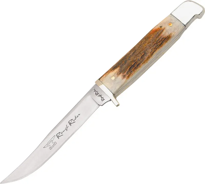 Rough Ryder Small Hunter Pocket Knife With Stag Handle Bs010585 1