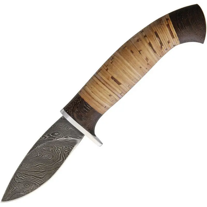 Russian Bulat Chizh Hunting Knife - Damascus Steel Blade R032 1