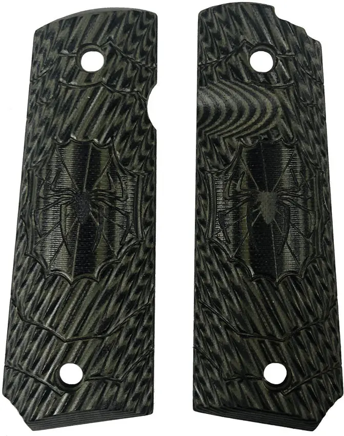 Savage Grips 1911 Pistol Grip Panels – Textured Green Polymer Replacement Set (8501-Gn) 1